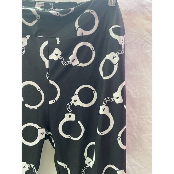 DreamLegs  Tall & Curvy Gray Hand Cuff Leggings. - Picture 2 of 4